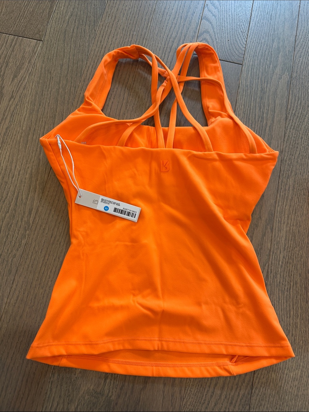 BuffBunny Orange Crisscross Active Tank